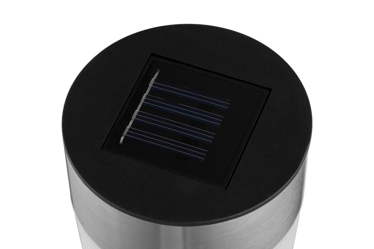 Lampă solară Action - culoare inox/negru, Romantik / Landhaus, plastic/metal (7,5/55,5cm) - Mömax