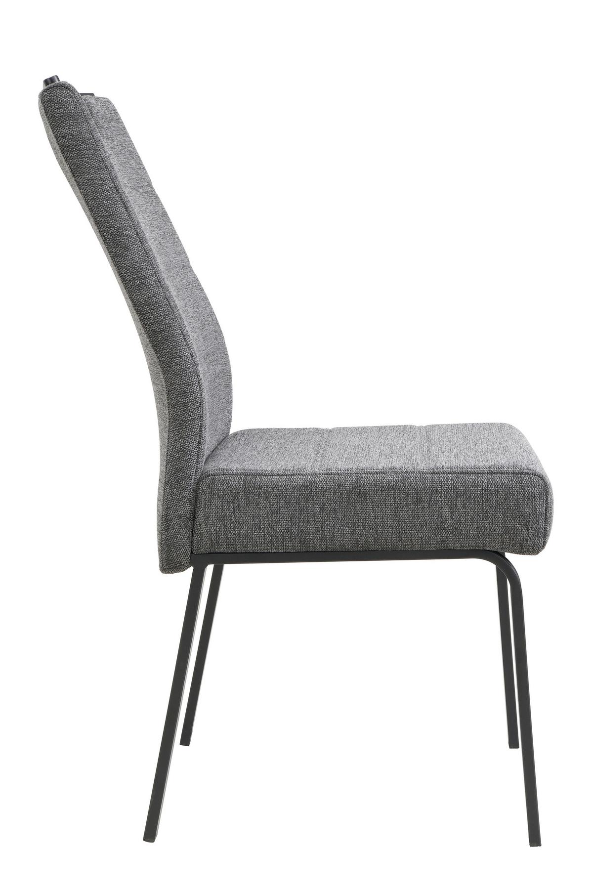 TISCHGRUPPE EBRO G - Eichefarben/Anthrazit, MODERN, Holzwerkstoff/Textil (140 - 180/76/90cm) - MID.YOU