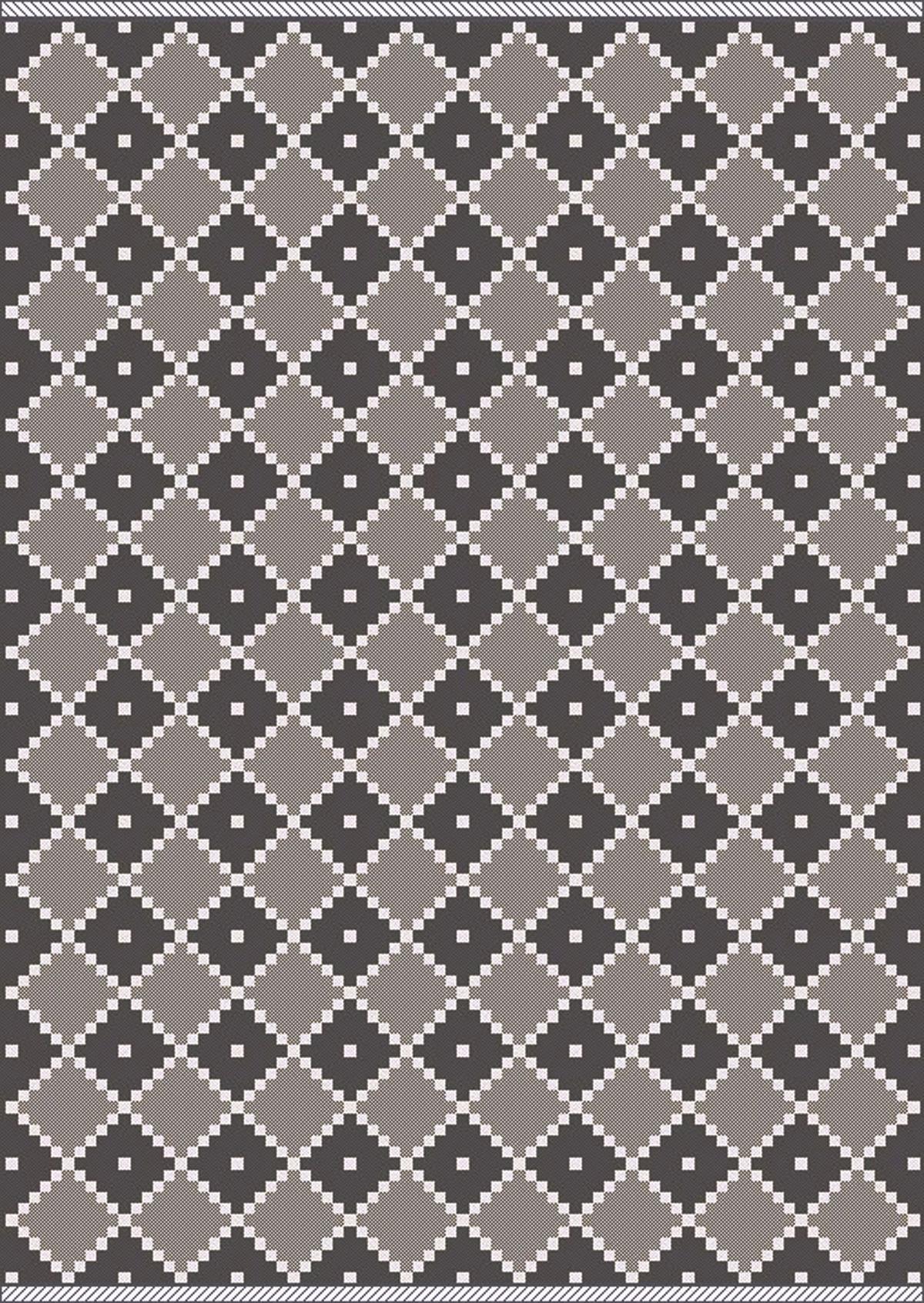 Ravno Tkana Preproga Phoenix 3 - siva/antracit, Moderno, tekstil (160/230cm) - Modern Living