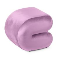 Ülőke Lila Deho - lila, Modern, faalapú anyag/textil (37/37cm)