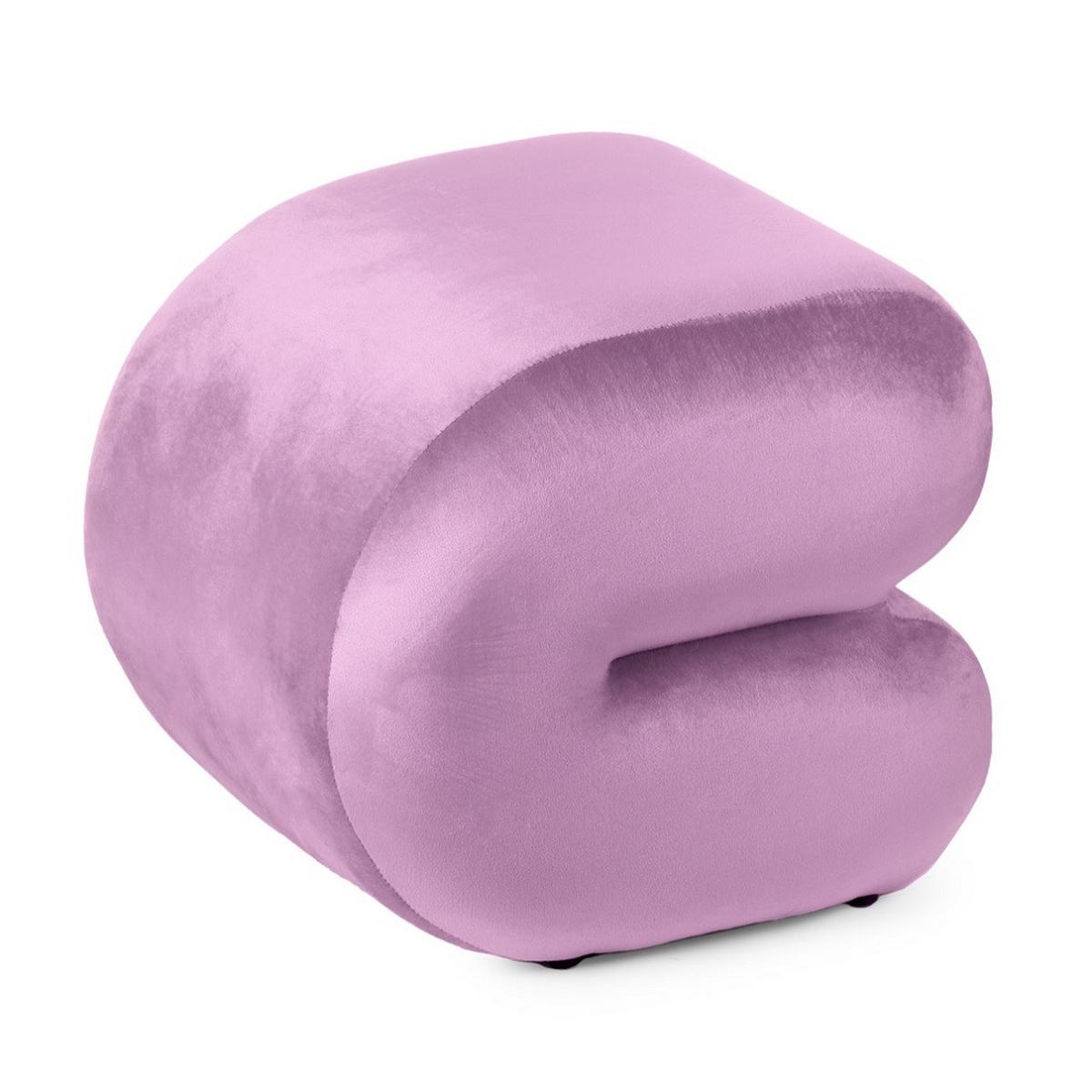 Ülőke Lila Deho - lila, Modern, faalapú anyag/textil (37/37cm)