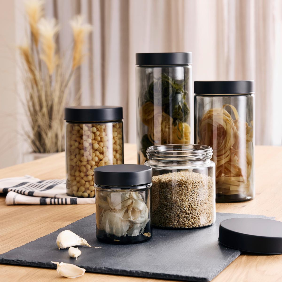 Posuda Za Zalihe Magnus Black 0,3l - siva/crna, Moderno, metal/plastika (8.5/8.5/10.5cm) - Mömax