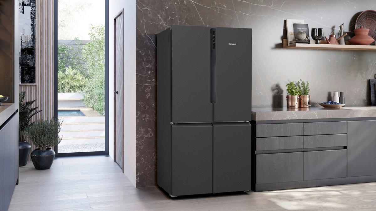 French-Door KF96NAXEA Schwarz - Schwarz, MODERN, Metall (90,5/183/73,1cm) - Siemens