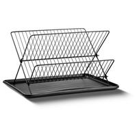 Geschirrabtropfkorb Magnus Schwarz - Schwarz, MODERN, Kunststoff/Metall (43/23/32cm) - Mömax