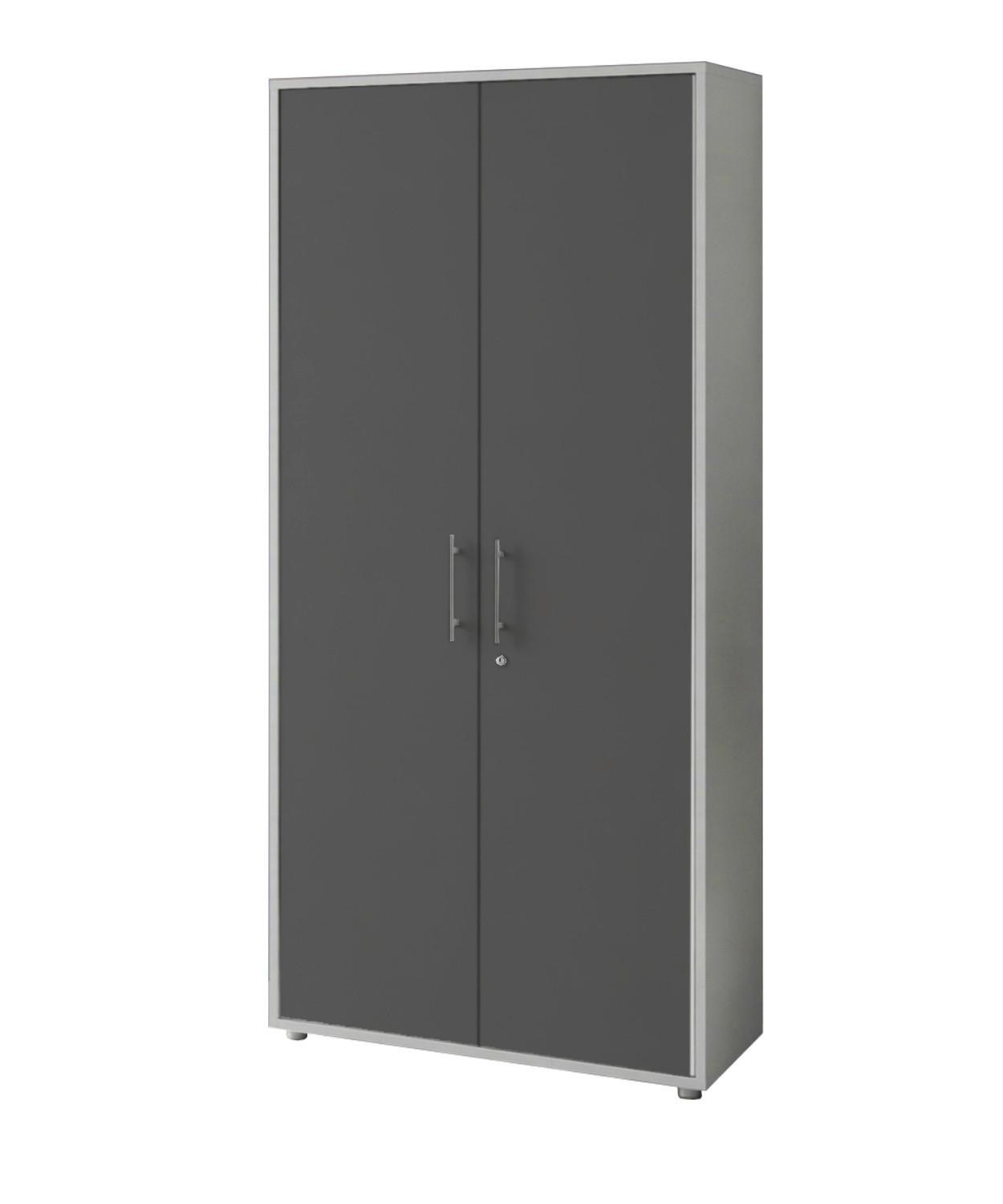 AKTENSCHRANK OFFICE EDITION - Anthrazit/Grau, MODERN, Holzwerkstoff (84,4/185,6/33cm) - MID.YOU