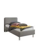 Polsterbett Jone Grau ca. 100x200 cm - Alufarben/Grau, MODERN, Textil/Metall (100/200cm) - Livetastic