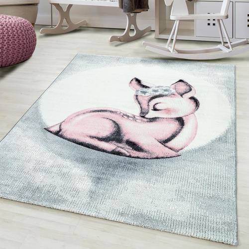 Kinderteppich Bambi Rosa ca. 120x170 cm - Rosa, Trend, Textil (120/170cm)