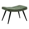 Hocker Gunvor Grün - Schwarz/Grün, MODERN, Holz/Textil (59,5/39/40cm) - Based