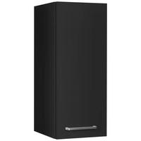 Küchenoberschrank Touch Schwarz - Edelstahlfarben/Schwarz, MODERN, Holzwerkstoff/Metall (30/72/35cm) - Nobilia