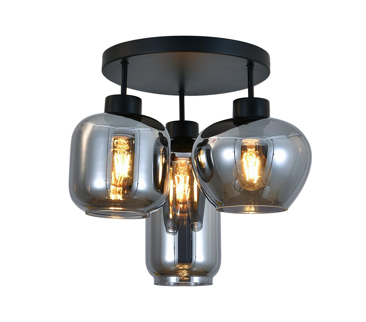 LAMPA SUFITOWA LISA - czarny, Design, metal/szkło (42/35,5cm) - Collet's Monde