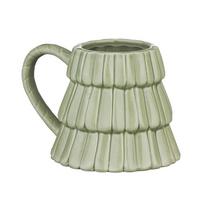 Tasse Linus Grün - Grün, Keramik (14,9/9,8/11,2cm) - Mömax