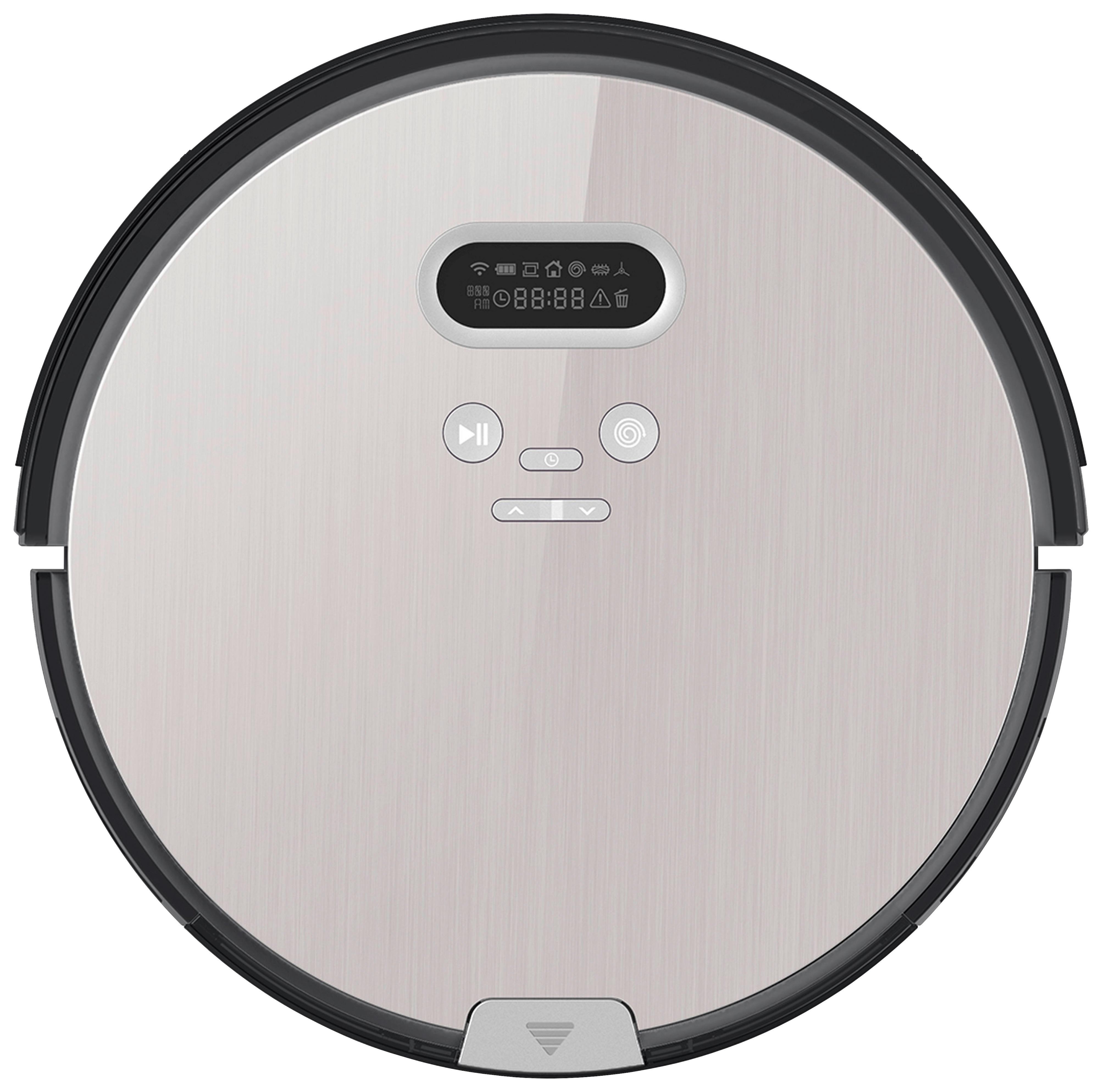 ROBOT ODKURZAJĄCY STAUBSAUGER ROBOTER RVC 8000 - kolor srebrny/czarny, Konventionell, tworzywo sztuczne/metal (33cm) - Atrigo