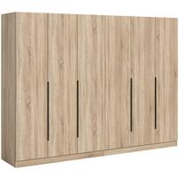 Drehtürenschrank KOPENHAGEN ca.240x181x52cm Sonoma Eiche - Sonoma Eiche, MODERN, Holzwerkstoff (240/181/52cm) - MID.YOU
