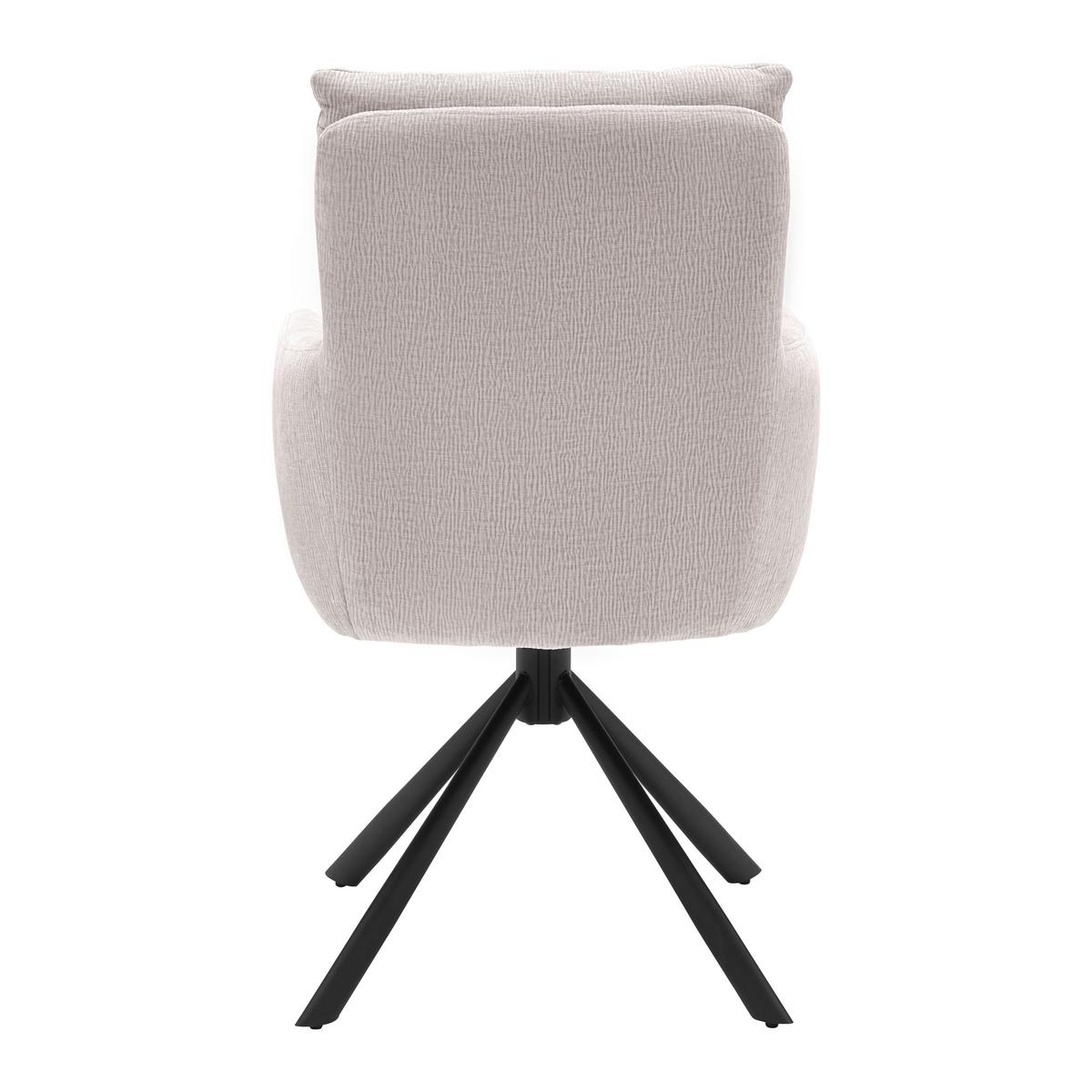 Forgószék Charlotte - világosszürke/fekete, Modern, textil/fém (61/96/67cm) - Mömax