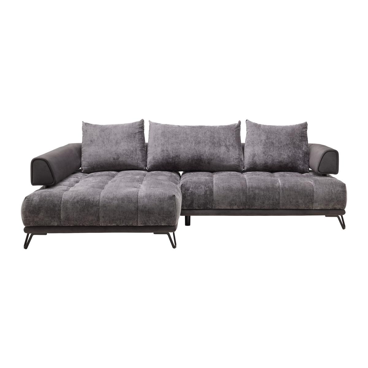 Canapea modulară MORGAN - grafit, Modern, textil (184/67-87/262cm) - Mömax