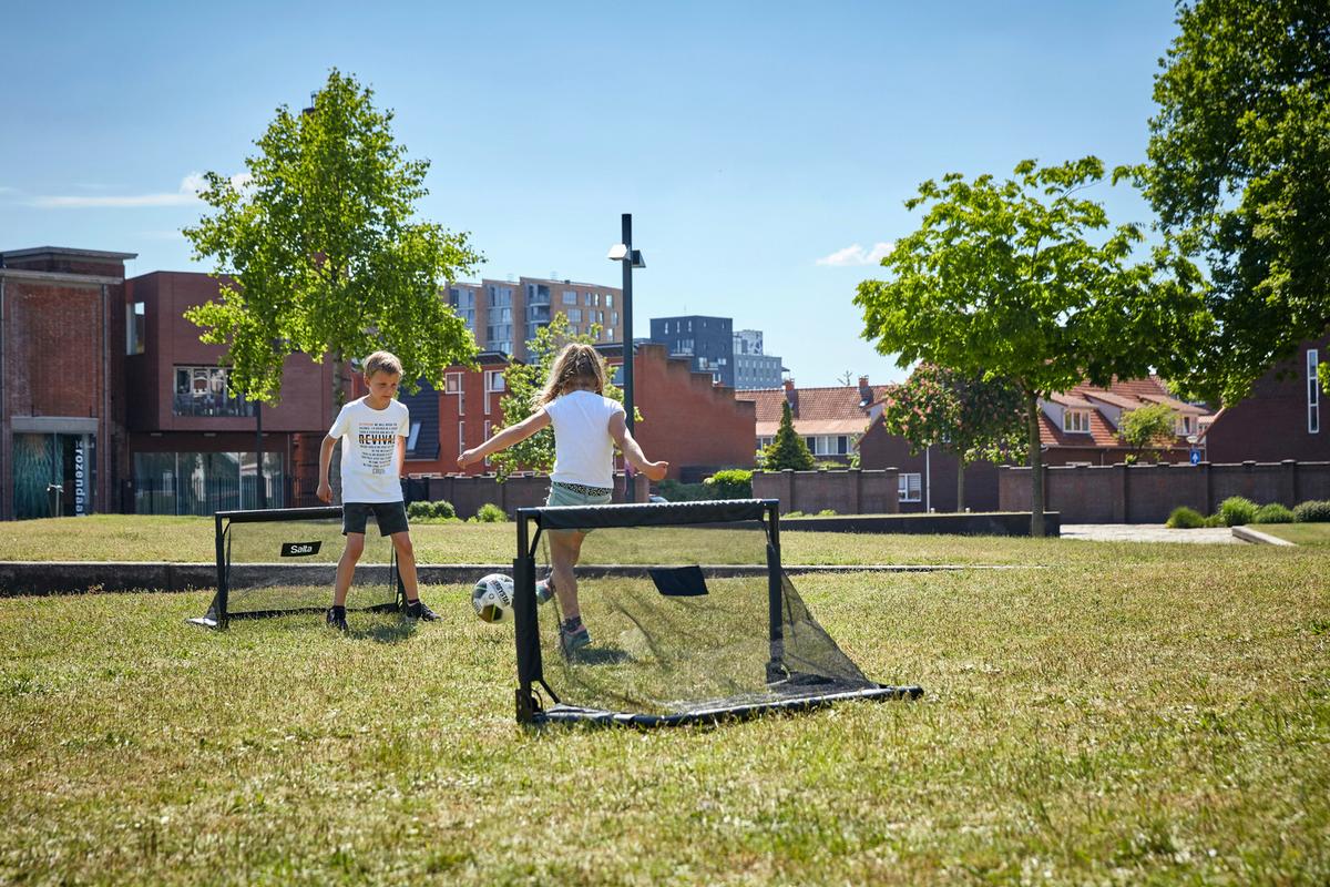 FUßBALLTOR SALTA CHALLENGE - Schwarz, KONVENTIONELL, Metall (100/60/60cm) - Salta