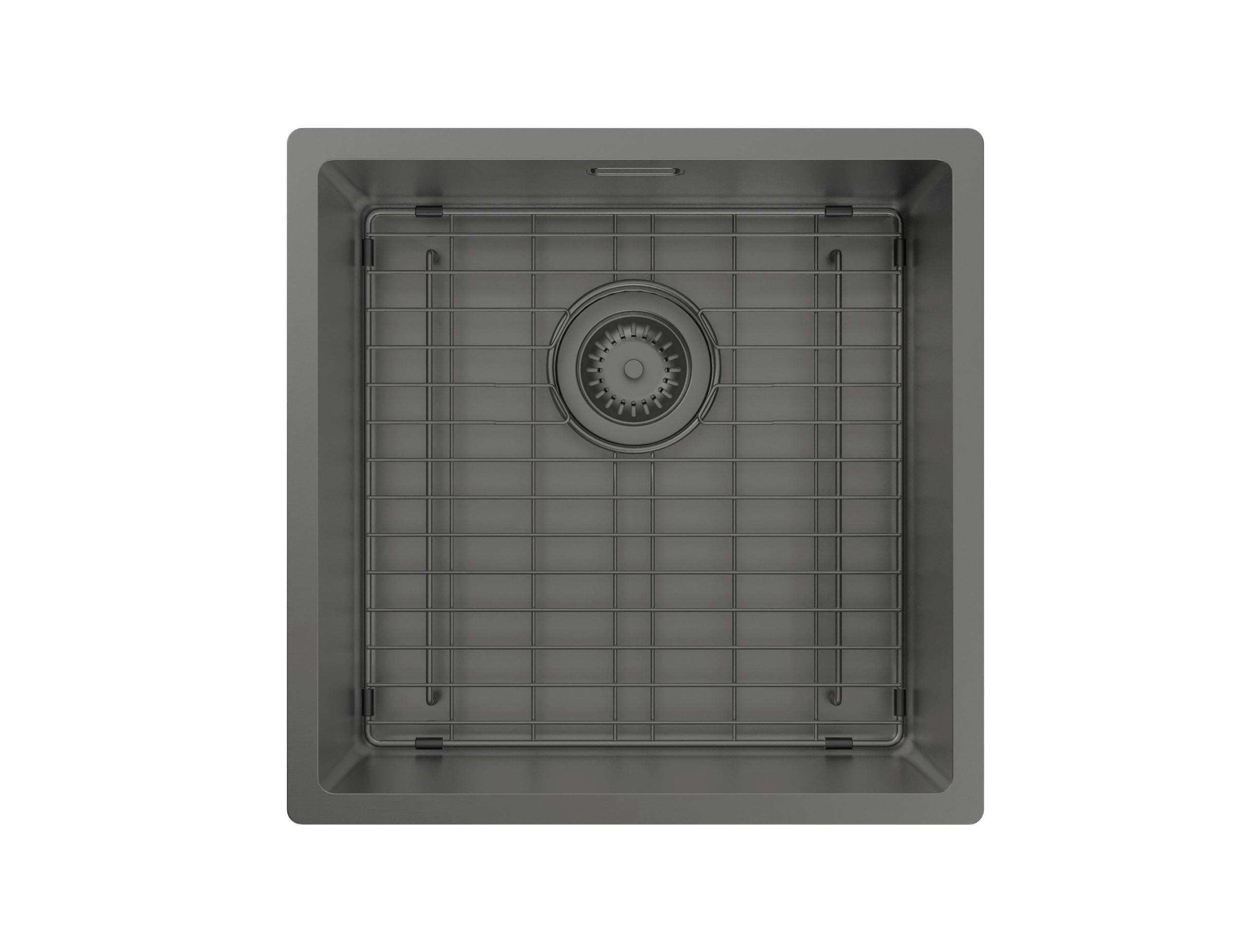 Spüle Aria Graphitfarben - Graphitfarben, Design, Metall (44/44cm) - Schütte