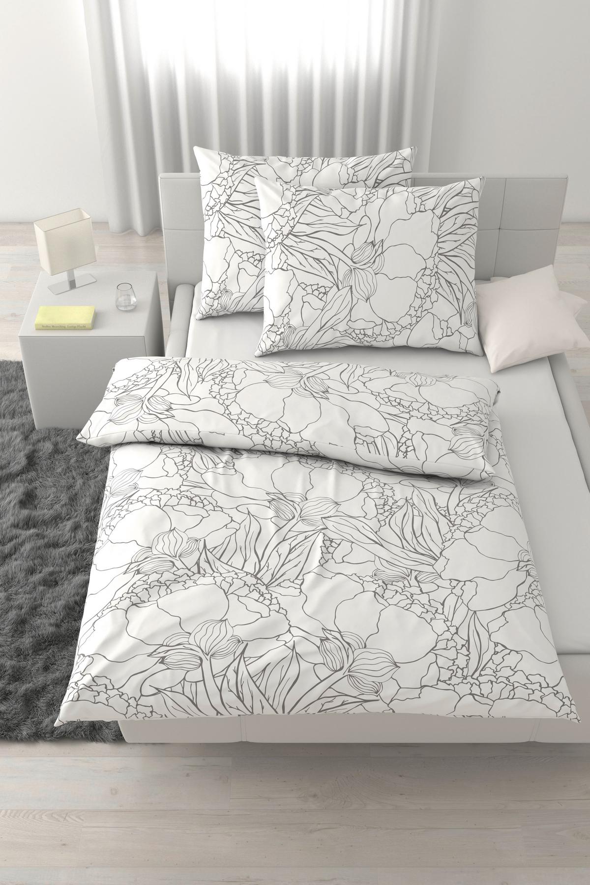 Posteljina Emma Xxl 200x200/2x60x80cm - siva, tekstil (200/200cm) - Mömax