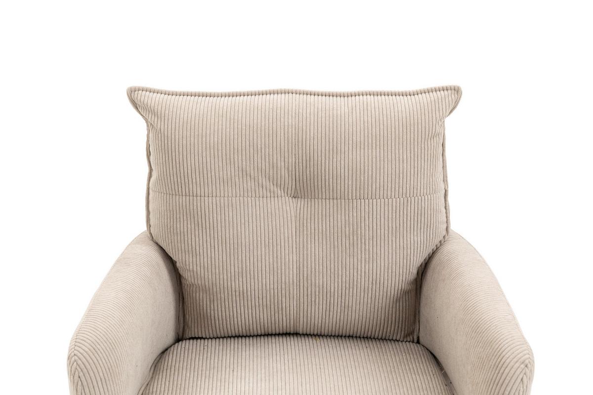 STOŁEK BAROWY POINT -EXKLUSIV- - beżowy/kremowy, Design, metal/tkanina (54/98-120/58cm) - Novel