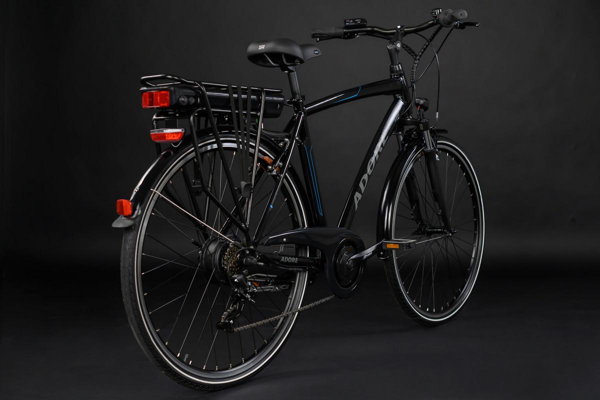 Elektrofahrrad Alu-city Herren Adore 28" 113e - Schwarz, Design, Metall - Atrigo
