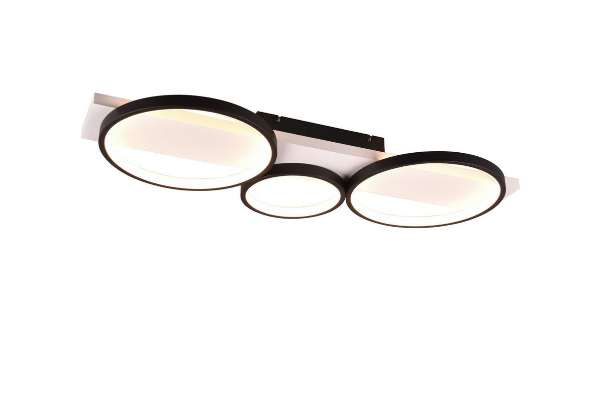 LAMPA SUFITOWA LED 643810332 MEDERA - czarny/biały, Design, metal/drewno (80/8/34,5cm) - Trio Leuchten