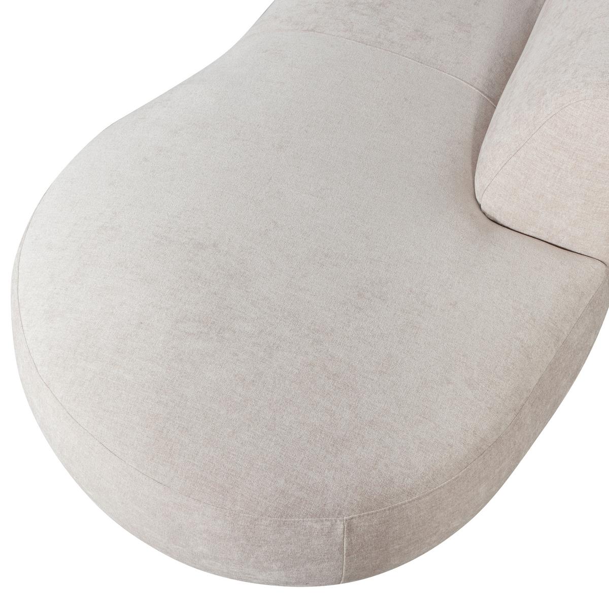 Wohnlandschaft Polly Sandfarben - Sandfarben/Schwarz, Design, Textil (150/353/245cm) - Livetastic