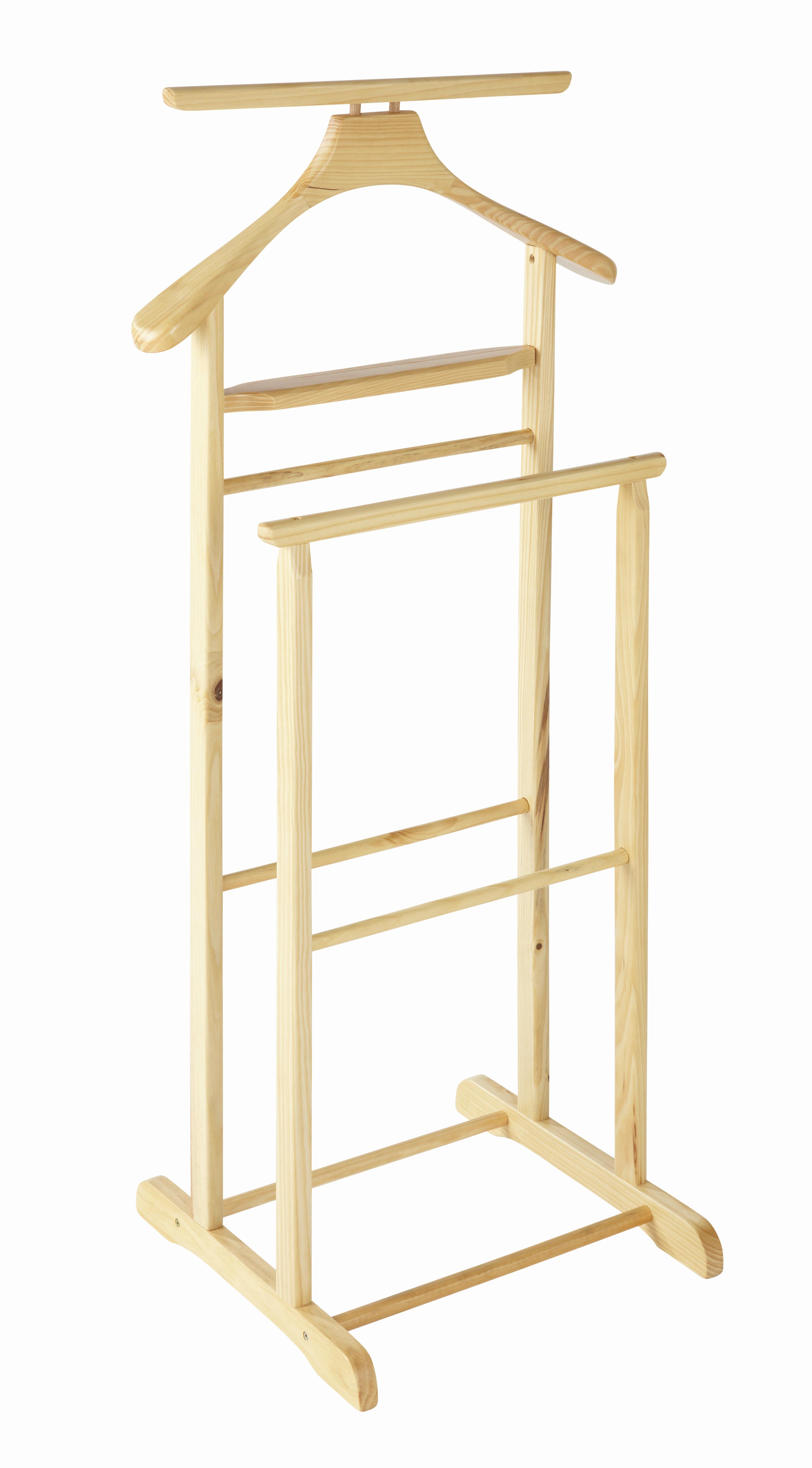 CICHY SŁUGA FUNNY - kolor naturalny, Konventionell, drewno (47/102/36cm)
