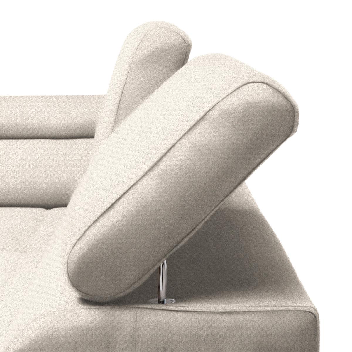 Kutna Garnitura Gremio - boje sedefa/crna, Moderno, tekstil/plastika (206/283cm) - Modern Living