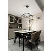 LED-HÄNGLAMPA CRONO -AKT- - svart, Romantik / Lanthus, metall/plast (70/70/120cm) - Premium Living