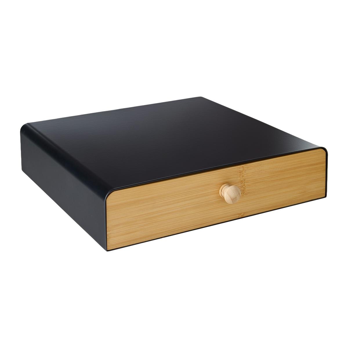 Organizator George 33x31x7,5cm - prirodne boje/crna, Konvencionalno, metal/prirodni materijali (33/31/7,5cm) - Mömax