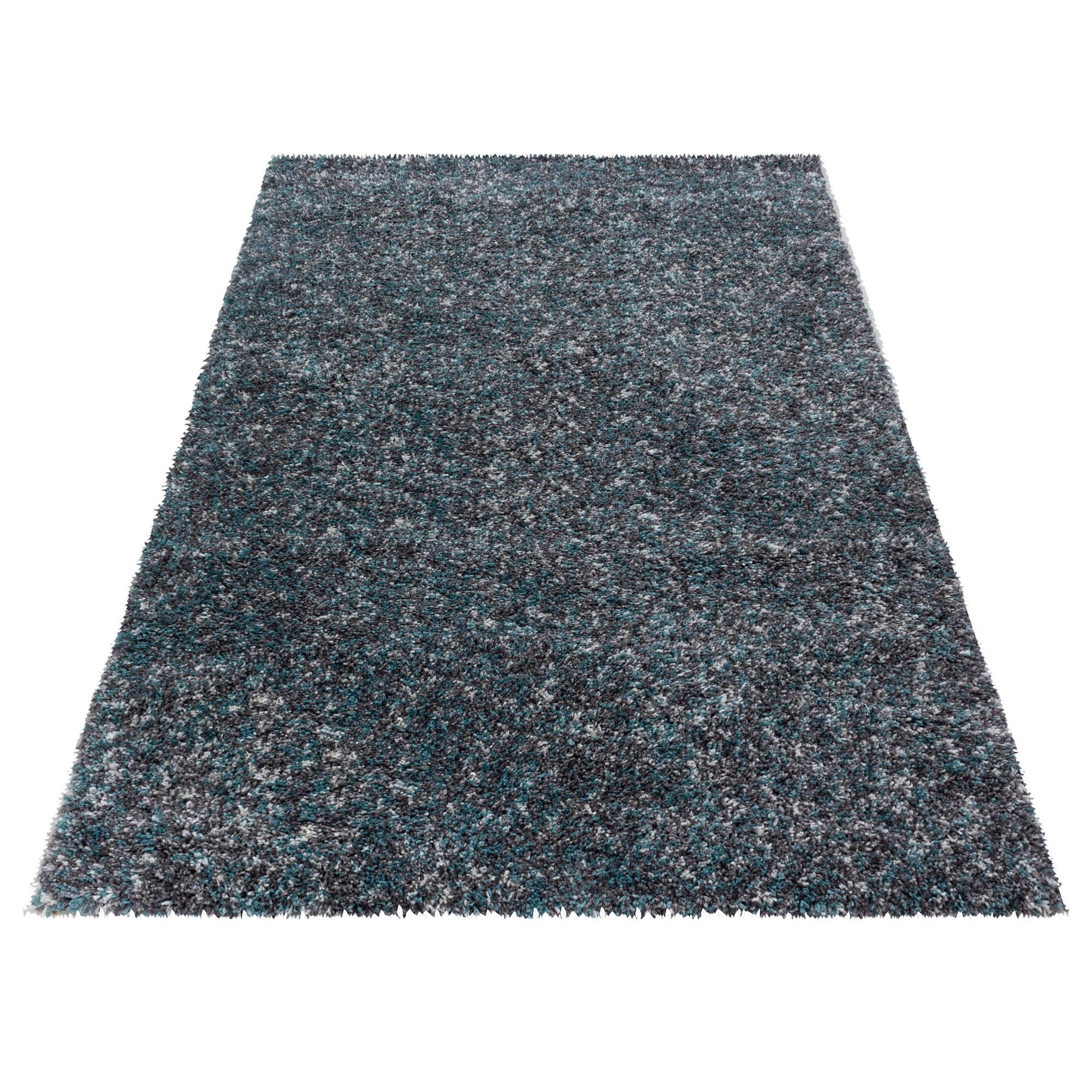 Hochflorteppich Enjoy Blau ca. 60x110cm - Blau/Pastellblau, KONVENTIONELL, Textil (60/110cm) - Novel