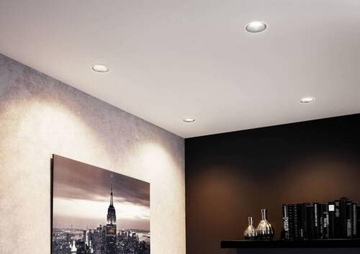 LED-Spot Cole in Schwarz/Weiß max. 3x6,5 W - Schwarz/Weiß, Basics, Kunststoff/Metall (8,8cm) - Paulmann
