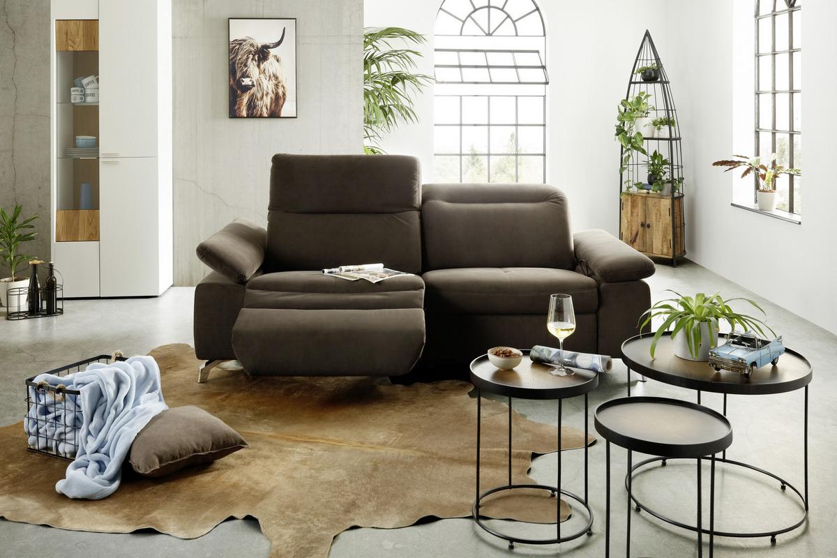 Regal in Naturfarben Massiv - Schwarz/Naturfarben, LIFESTYLE, Holz/Metall (56/187/37cm) - Mömax