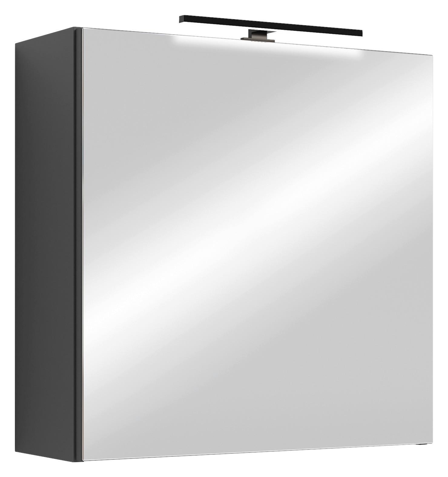 Spiegelschrank Spree Anthrazit - MODERN, Glas/Holzwerkstoff (60/60/20cm) - MID.YOU