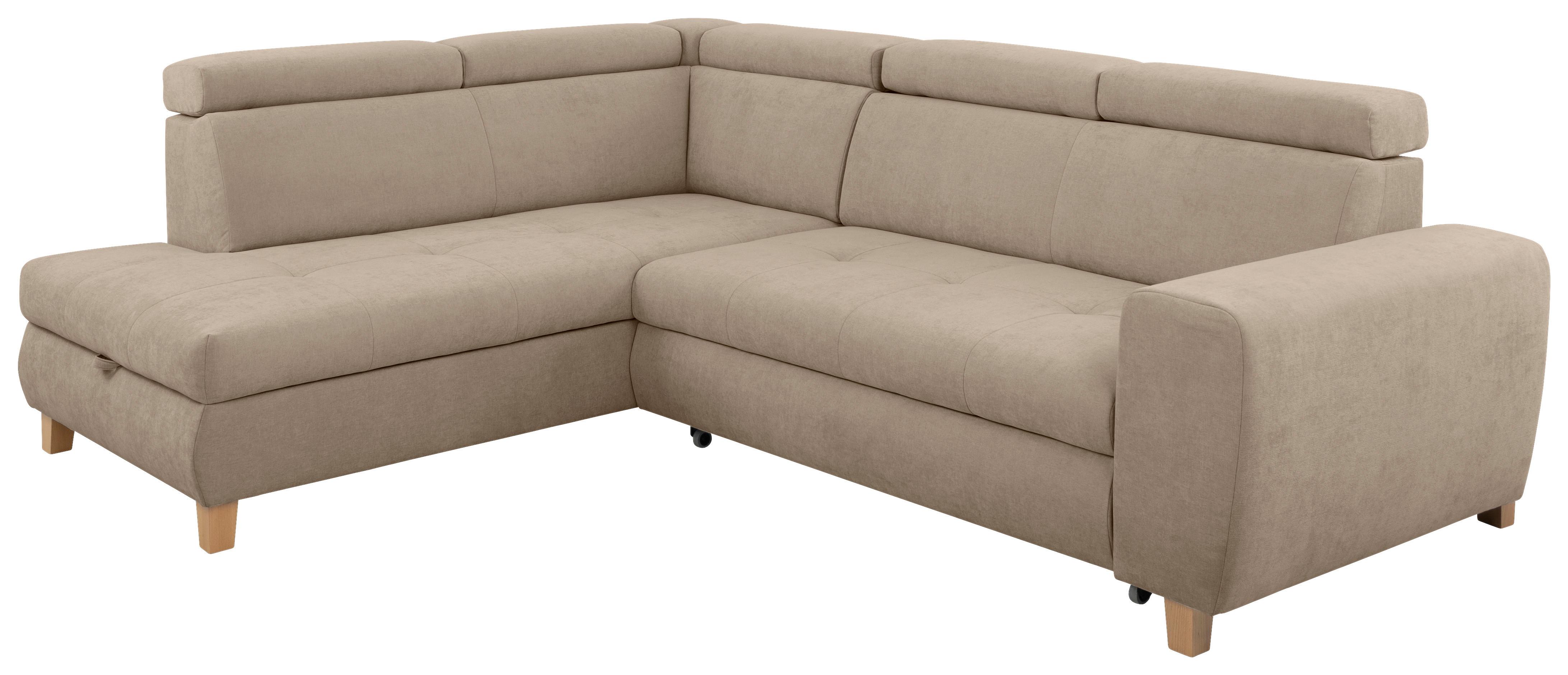 Kutna Garnitura Lugo - sivo-bež, Moderno, drvo/metal (205/98/266cm) - Modern Living