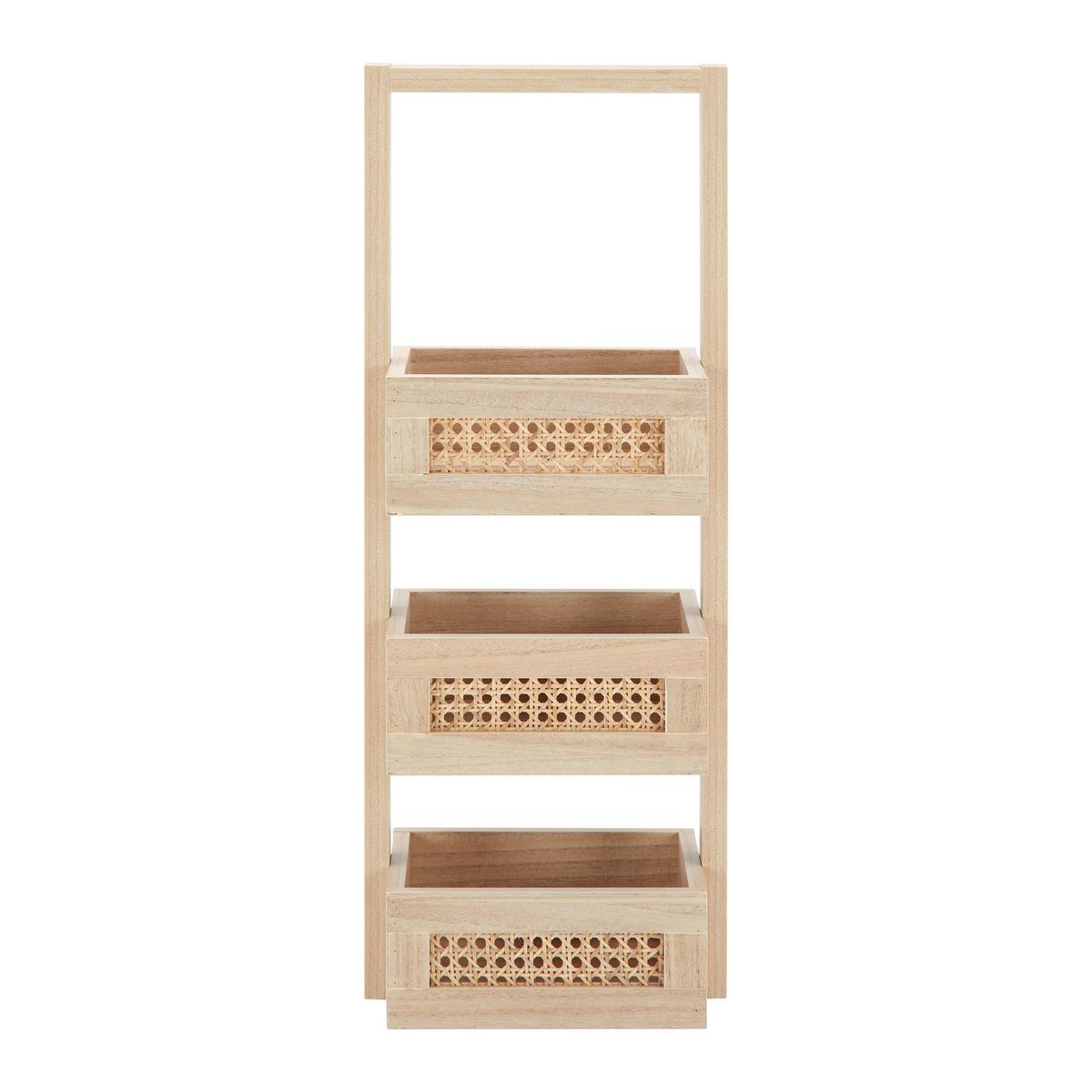 Regal Denis Naturfarben Echtholz/MDF - Naturfarben, MODERN, Holz/Holzwerkstoff (26,5/70,5/18cm) - Bessagi Home