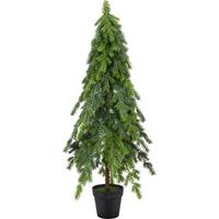 Kunstpflanze Feichten- pyramidenbaum Grün/Braun - Braun/Grün, Basics, Kunststoff (30/94cm)