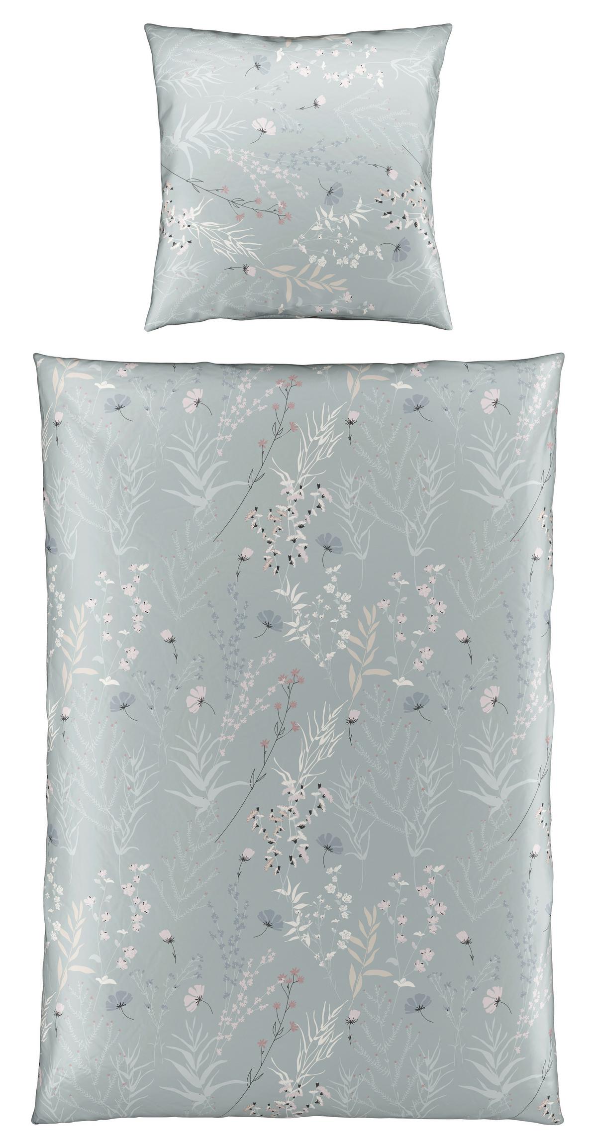 Bettwäsche Lina XL Grau ca. 155x220cm - Grau, KONVENTIONELL, Textil (155/220cm) - Mömax
