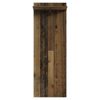 Garderobenpaneel Jakob ca.48x140x28cm Eiche Dekor - Alteiche/Schwarz, LIFESTYLE, Holzwerkstoff (48/140/28cm) - MID.YOU