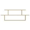 Stenski Regal Seneca - barve hrasta, Design, leseni material (120/44,6/14,6cm) - MID.YOU