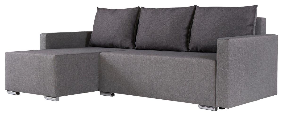 Kutna Garnitura Lena S - siva/srebrne boje, Moderno (212/129cm) - Best Price