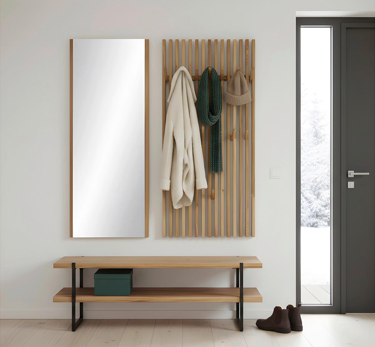 SIEDZISKO DO PRZEDPOKOJU STUDIOLINE - kolor dębowy, Natur, metal/drewno (120/45/40cm) - Linea Natura