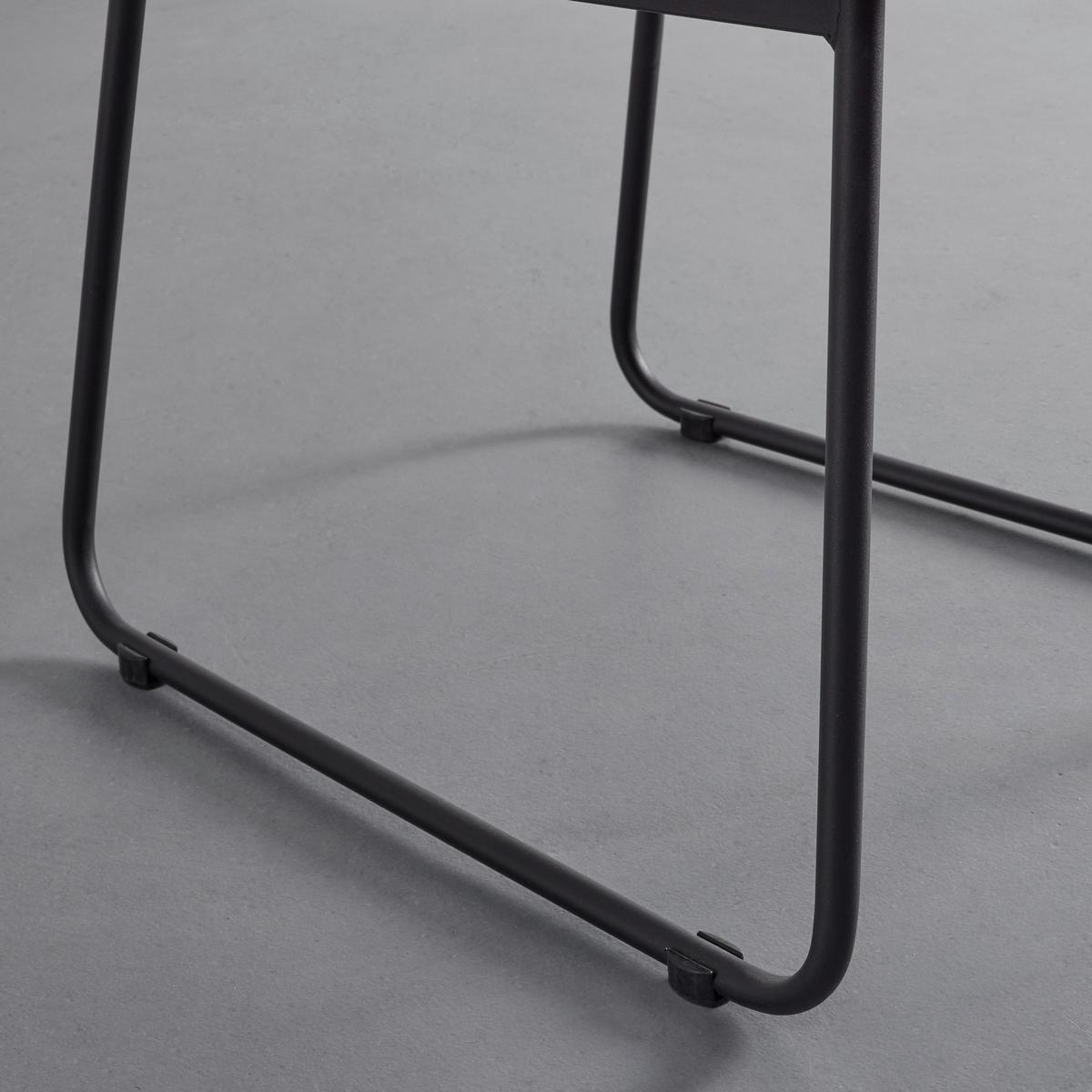 KRZESŁO BONO - czarny/szary, Modern, metal/drewno (44/90/58cm) - Bessagi Home