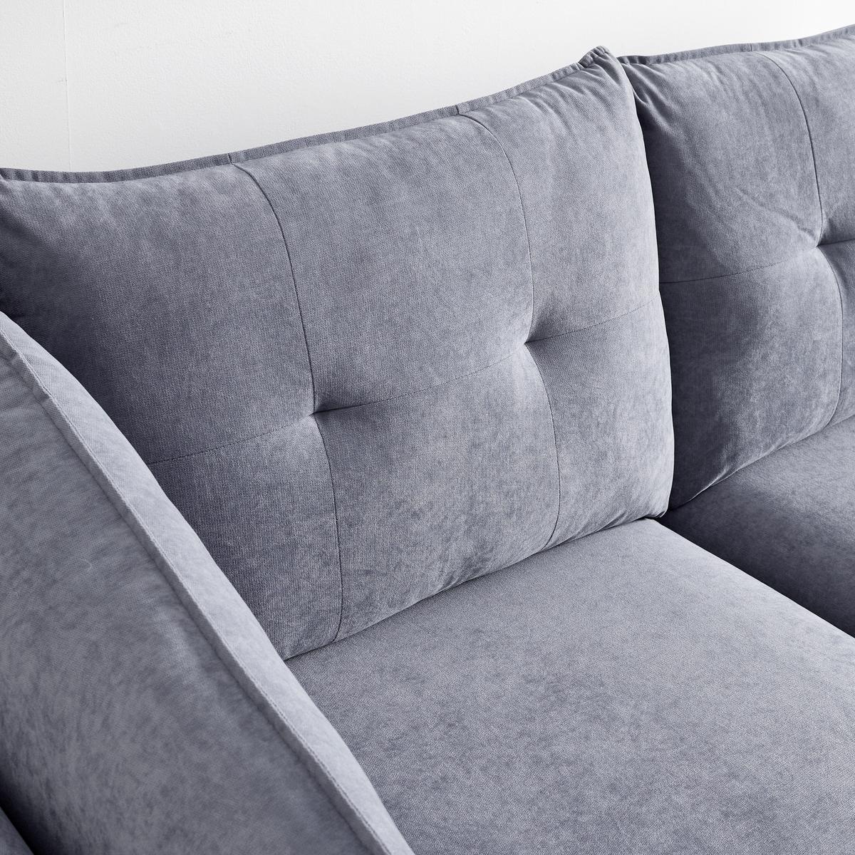 Sarokkanapé Sandro - szürke, Modern, textil/fa (258/86/160cm) - Bessagi Home