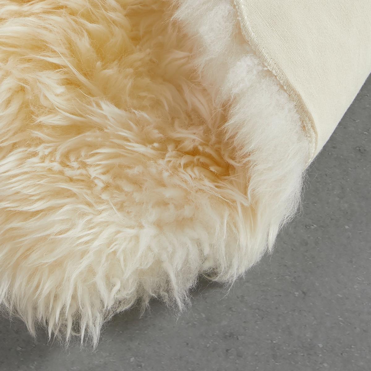 Schaffell Emma in Weiß ca. 60x45cm - Weiß, Textil (45/60cm) - Mömax