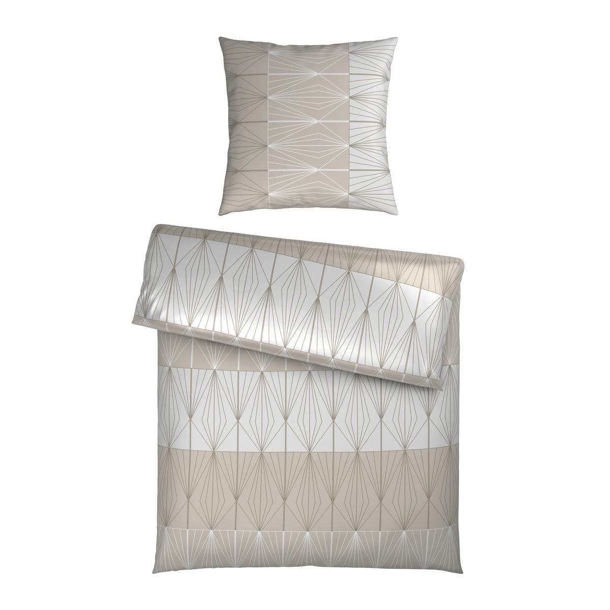 Bettwäsche Dubai XL Perlmutt ca. 155x220cm - Perlmutt, Textil (155/220cm) - Mömax