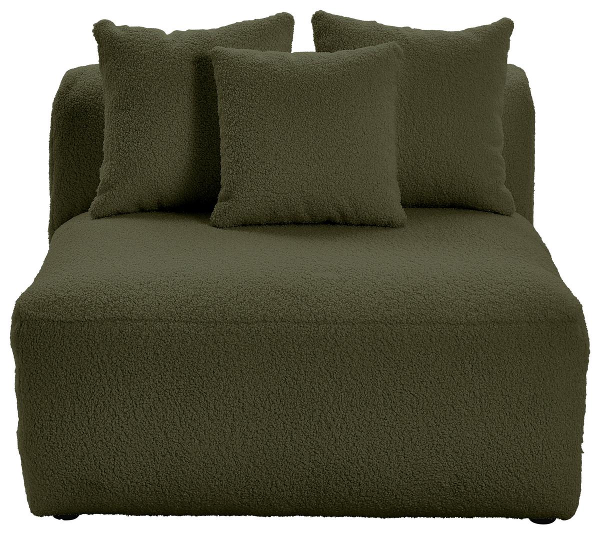 Modul Sofaelement Bloom Olivgrün - Olivgrün, Trend, Textil (100/70/122cm) - Livetastic