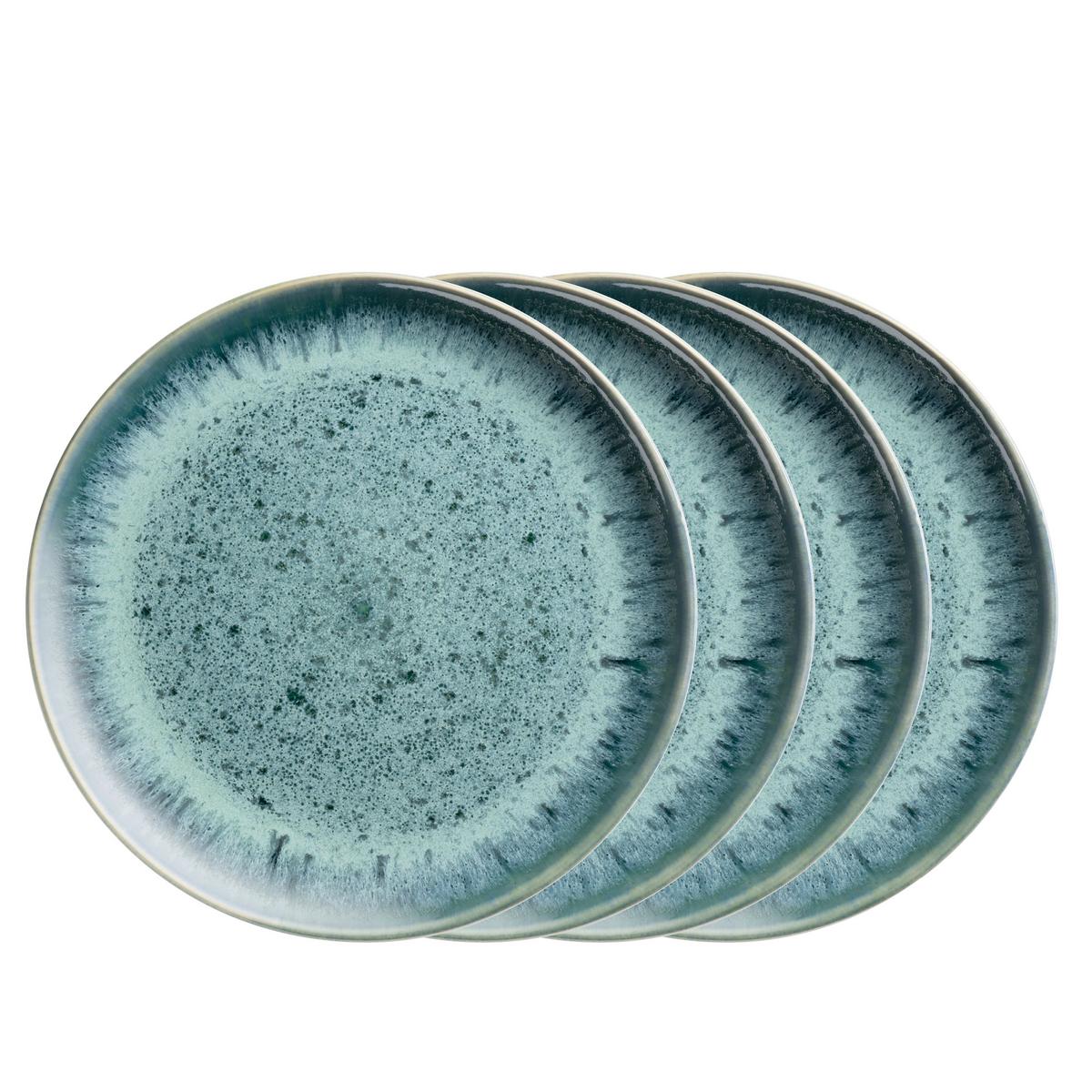 SPEISETELLERSET 935552 CARELLIA TELLERSET - Blau, Basics, Keramik (29/2,5cm) - Mäser