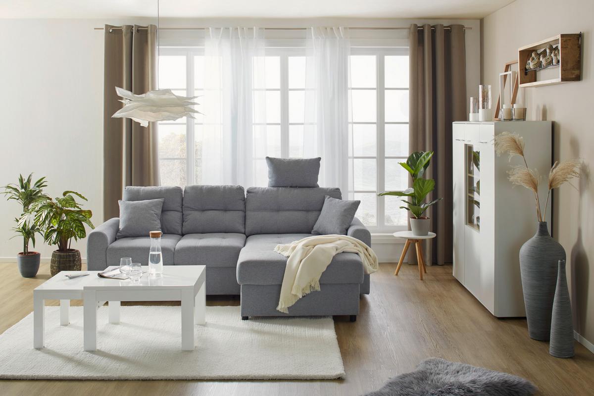 Visoka Komoda Malmö - barve nerjavečega jekla/črna, Moderno, kovina/umetna masa (144/147/42cm) - Premium Living
