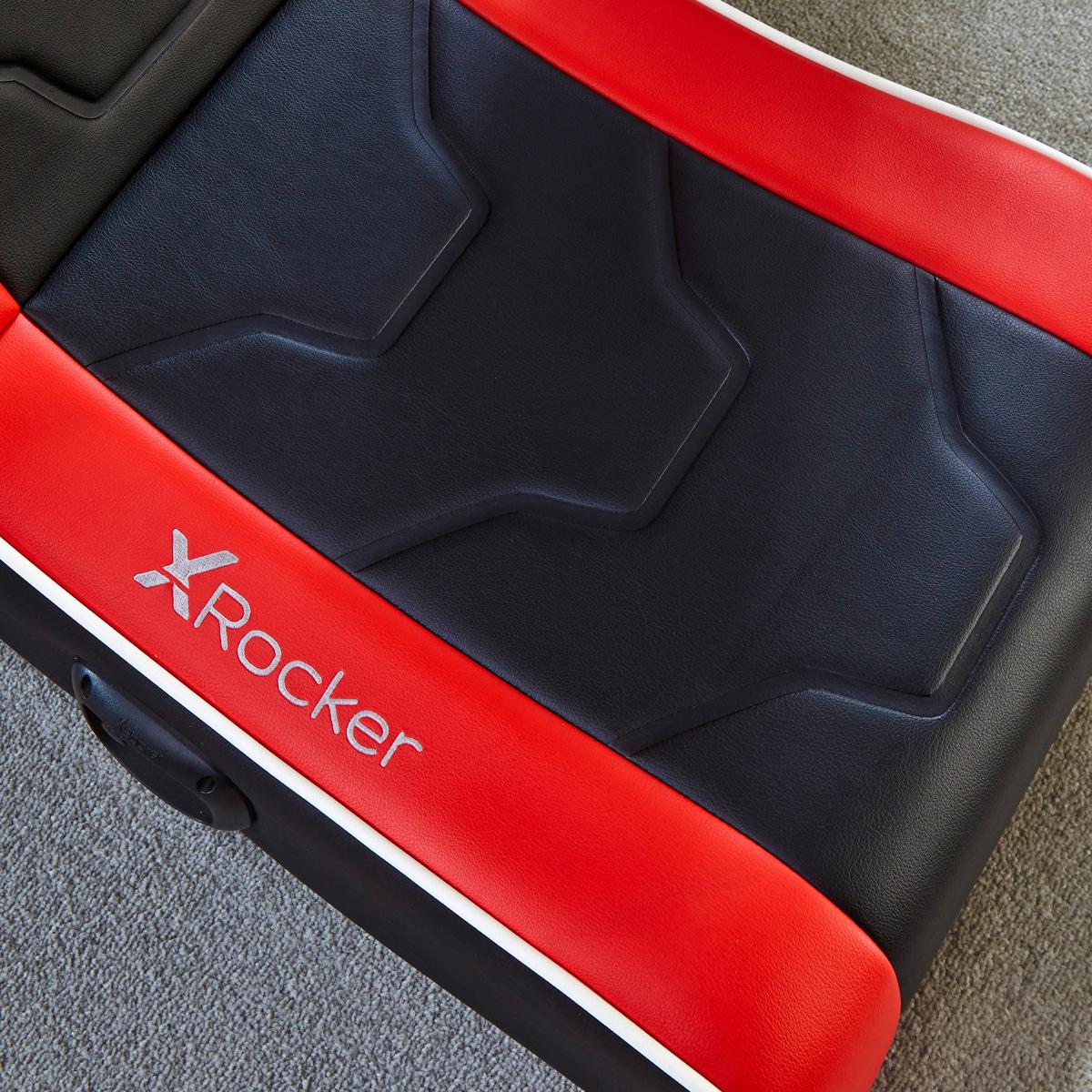 Gamingsessel Shadow 2.0 ca. 42x64x75 cm Rot/Weiß/Schwarz - Rot, MODERN, Textil (42/64/75cm) - X Rocker
